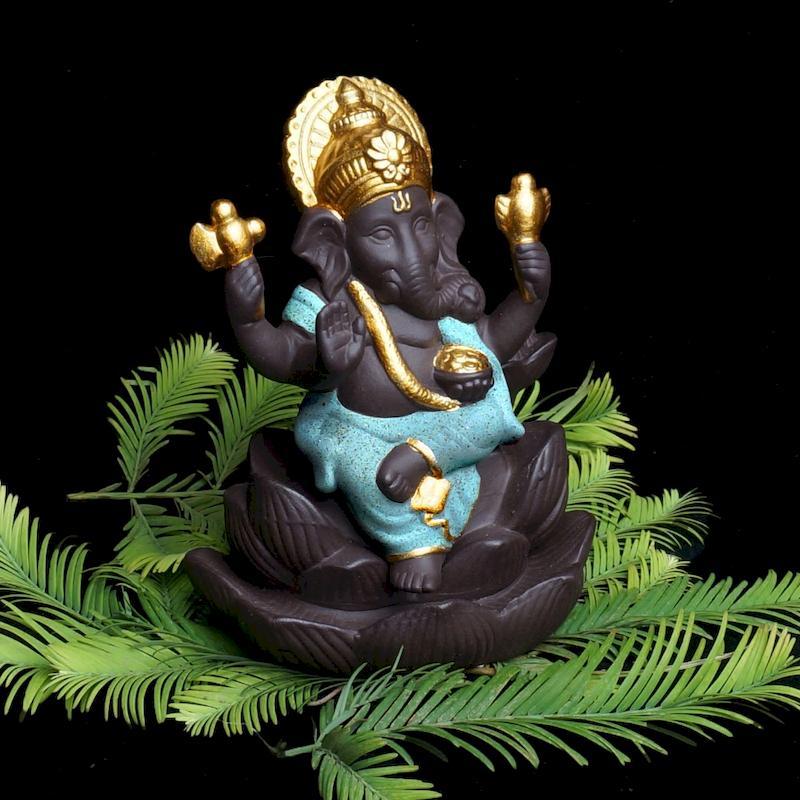 Statuette Ekadanta, déclinaison de couleur verte