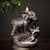 Statue éléphant brule encens en émail, vue principale