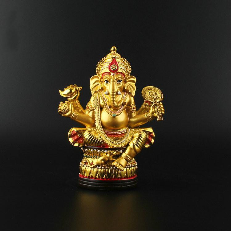 Statue de Ganesh, Dieu à tête d'éléphant, en position assise