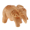 Statuette elephant bois en vue de cote