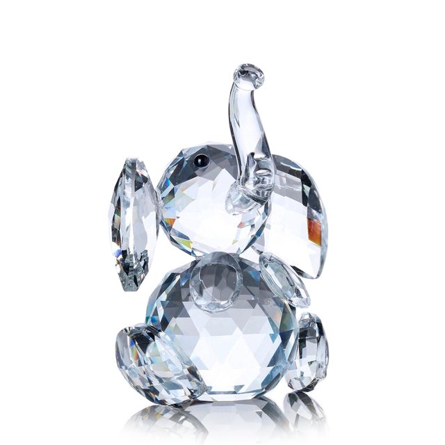 Statuette elephant en cristal