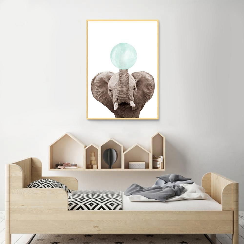 Toile bébé éléphant